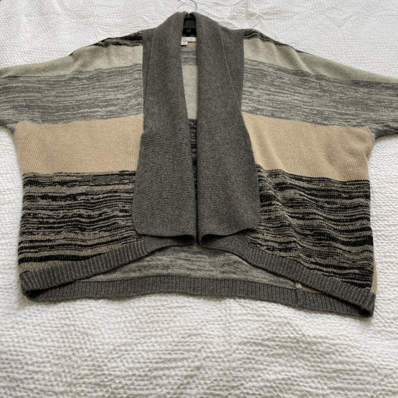 Nordstrom Collection 100% Cashmere Open Cardigan Sweater Grey Size S/M - Picture 9 of 14